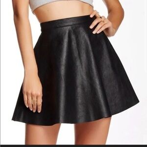 American Apparel Black Skater Skirt
